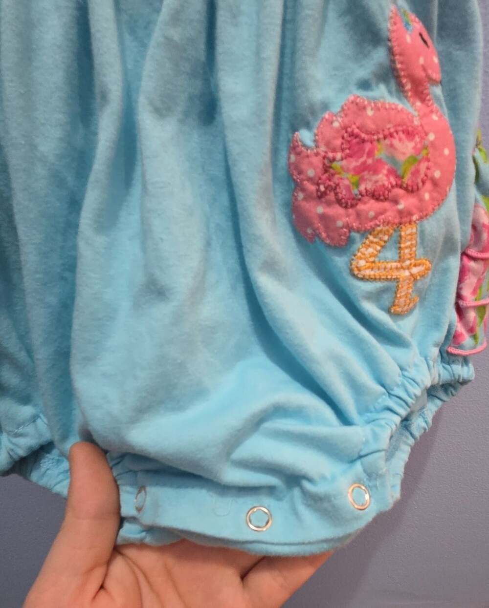 Floral Ruffle Bubble Romper - Picture 3 of 15